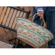 Handmade seaside vacation dopamine straw bag hand-held vegetable basket - Memoo.com